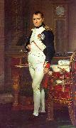 Jacques-Louis  David Napoleon in his Study oil painting on canvas